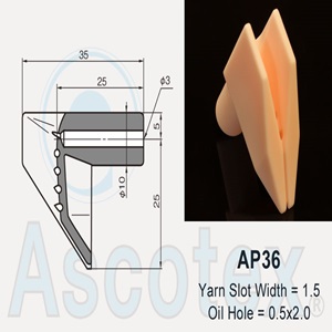 Sứ Ceramic dẫn sợi Ceramic Oiling Guide AP36